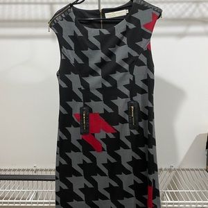 Tracy Negoshian red and black dress
